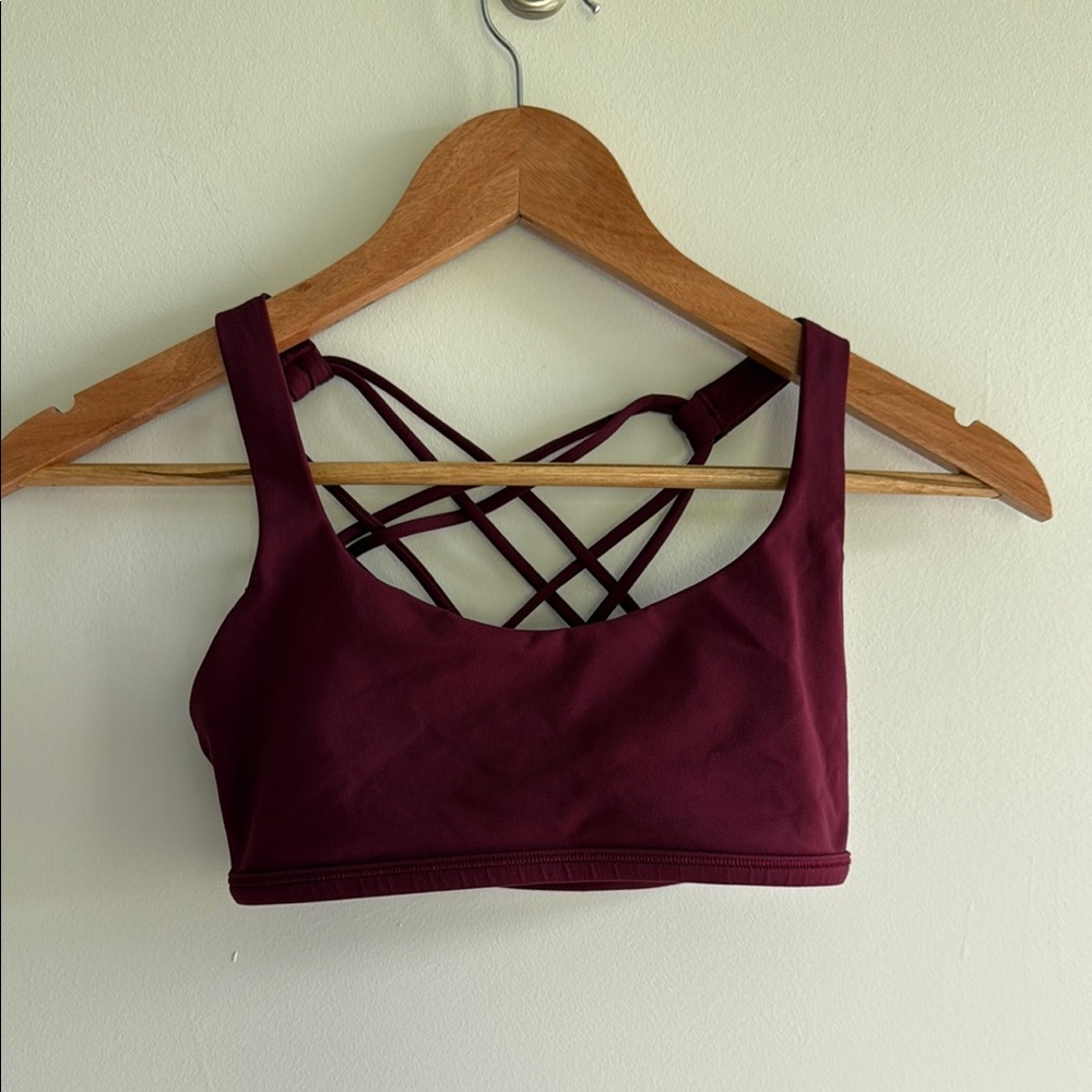 Lululemon Purple Strappy Sports Bra